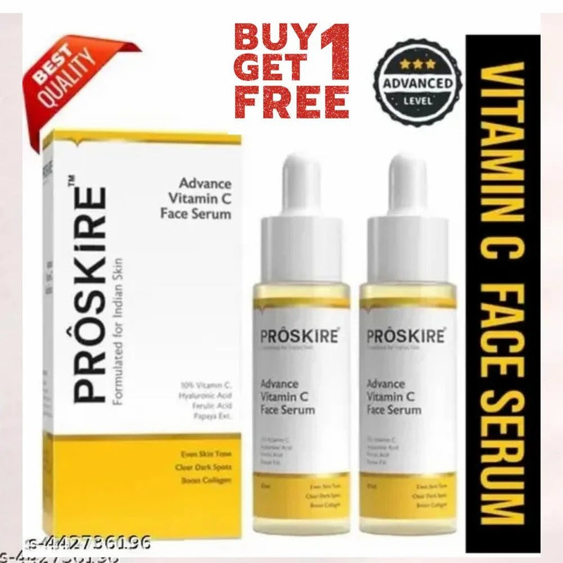 Proskire Advance Vitamin C Face Serum (Pack of 2) – For Bright & Glowing Skin
