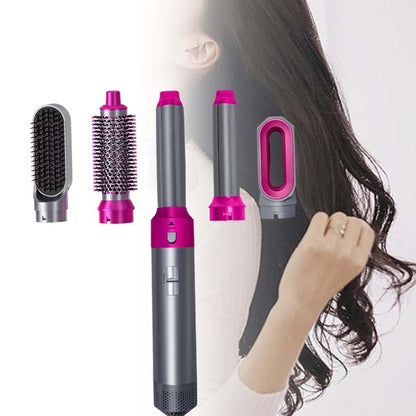 5-in-1 Professional Hair Styling Tool – Multi-Functional Detachable Hot Air Brush & Dryer - Stylemore