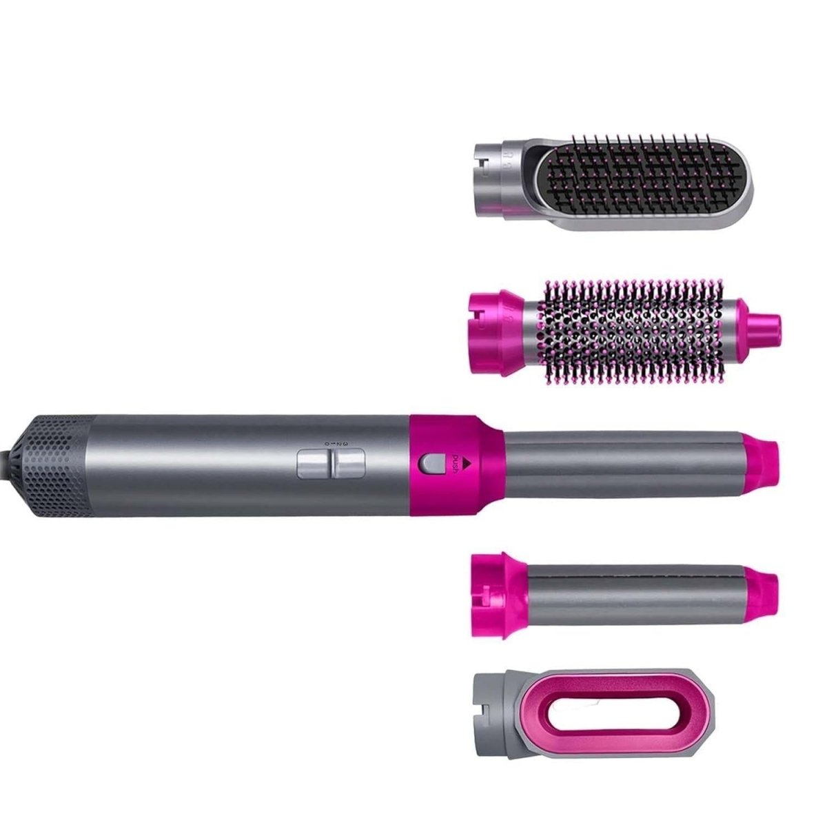 5-in-1 Professional Hair Styling Tool – Multi-Functional Detachable Hot Air Brush & Dryer - Stylemore