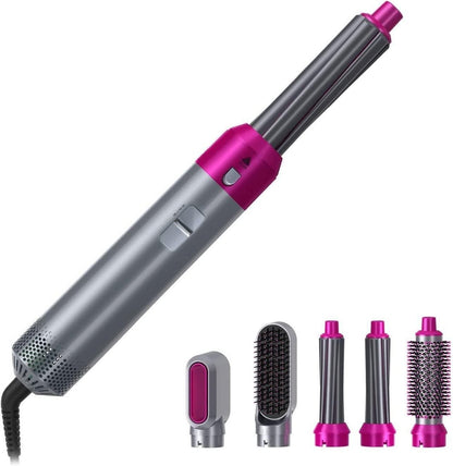 5-in-1 Professional Hair Styling Tool – Multi-Functional Detachable Hot Air Brush & Dryer - Stylemore