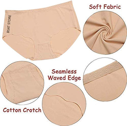 StyleMore™ Women's Ice Silk Seamless Briefs (Pack of 3) - Stylemore